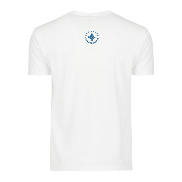 Light Mineral Wash Tee (White/Navy)