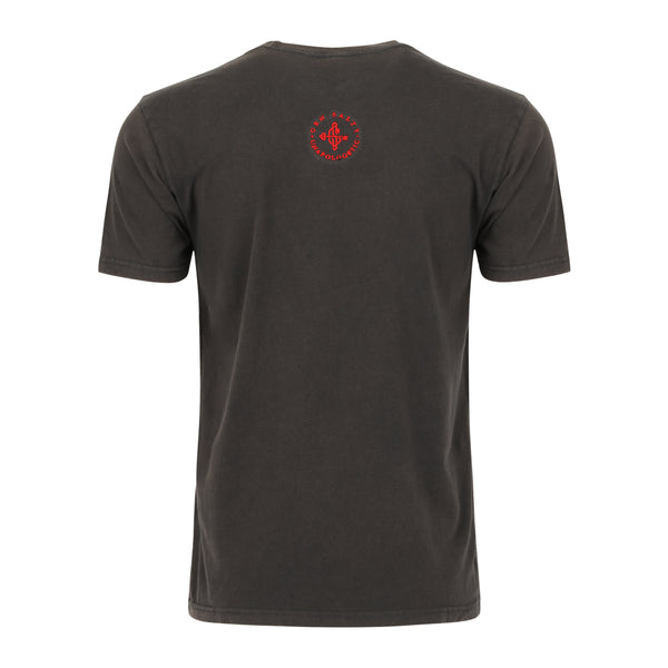 Light Mineral Wash Tee (Black/Red)