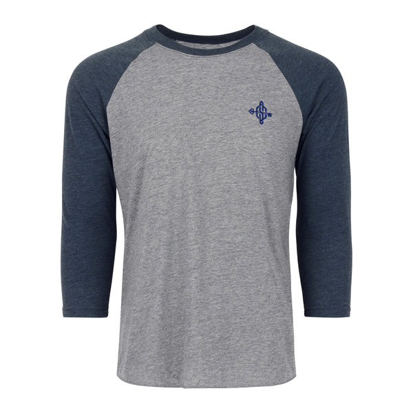 Raglan (Dk Heather/Navy)